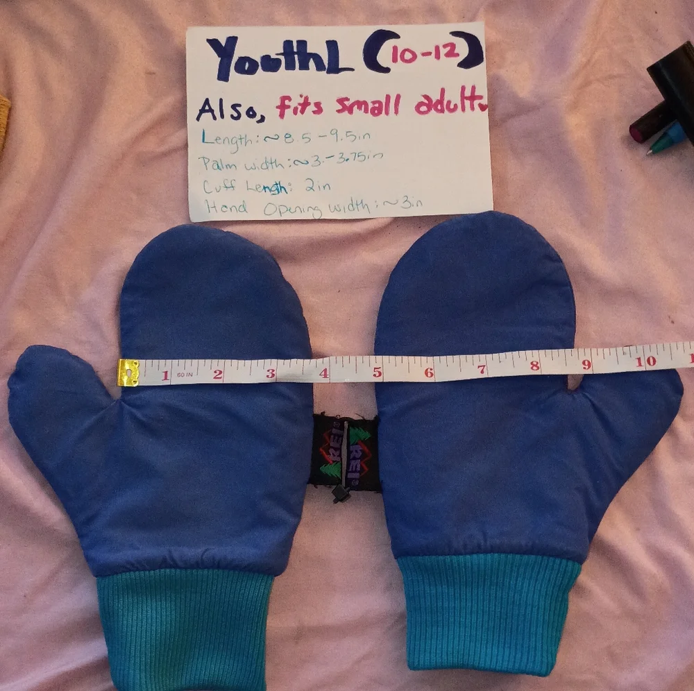 Blue Kids Mittens